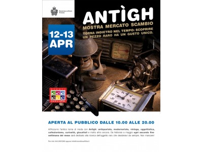 San Marino. Azzurro Shopping Center: ANTIGH – Mostra Mercato Scambio 12/13 aprile