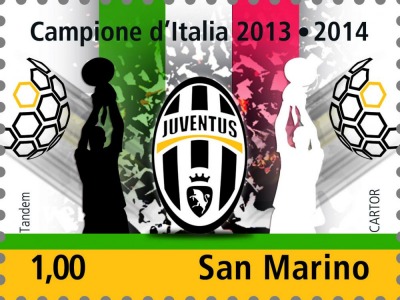 San Marino. Un francobollo per la Juventus Campione d’Italia