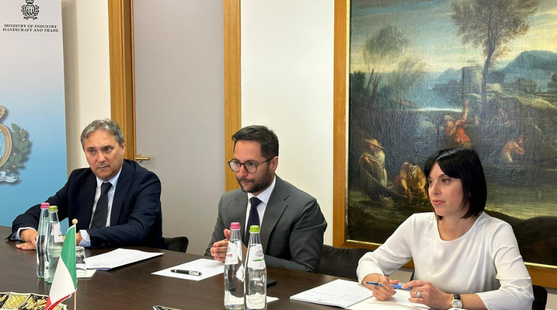 San Marino. L’Ambasciatore italiano Colaceci incontra il Segretario di Stato Fabio Righi