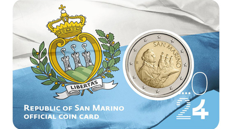 Le Poste presentano la coin card dedicata alla bandiera di San Marino