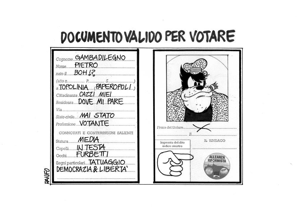 Satira. Ecco il documento valido per votare a San Marino