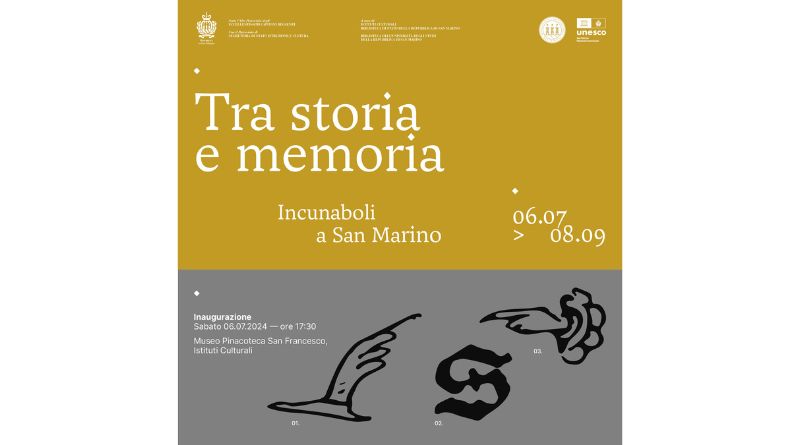 Sabato si inaugura la mostra “Tra storia e memoria. Incunaboli a San Marino”