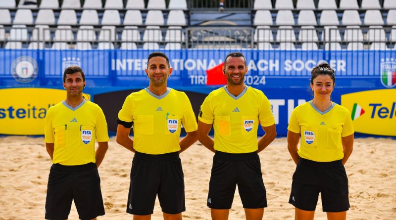 San Marino. Arbitri: Delvecchio designato a Tirrenia per il torneo International Beach Soccer